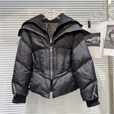 Mode - veste bouffante noire avant